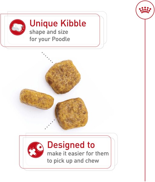 Show full view: Royal Canin Breed Health Nutrition Poodle Adult Dry Dog Food, 4.54-kg bag slide 3 of 9