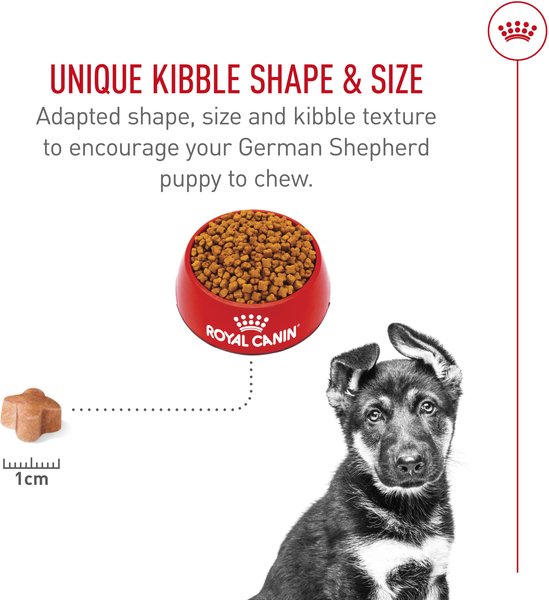 Show full view: Royal Canin Breed Health Nutrition German Shepherd Puppy Dry Dog Food, 13.62-kg bag slide 4 of 9