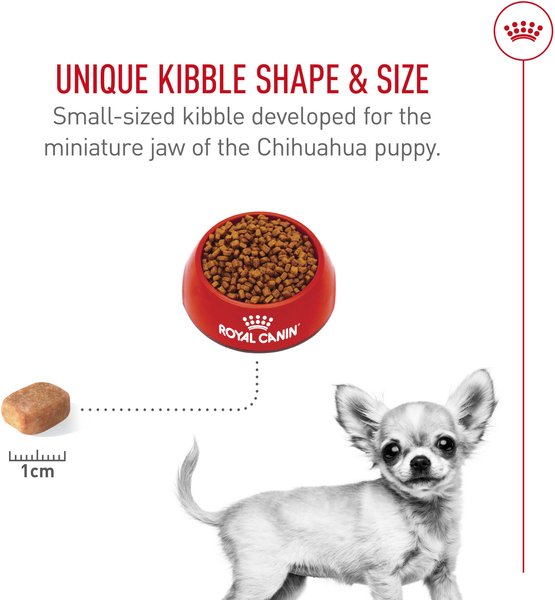 Show full view: Royal Canin Breed Health Nutrition Chihuahua Puppy Dry Dog Food, 1.135-kg bag slide 4 of 9
