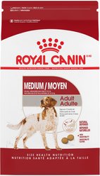 Royal Canin Size Health Nutrition Medium Adult Dry Dog Food, 13.62-kg bag