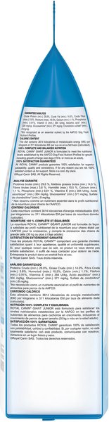 Show full view: Royal Canin Size Health Nutrition Giant Junior Dry Dog Food, 13.62-kg bag slide 4 of 10