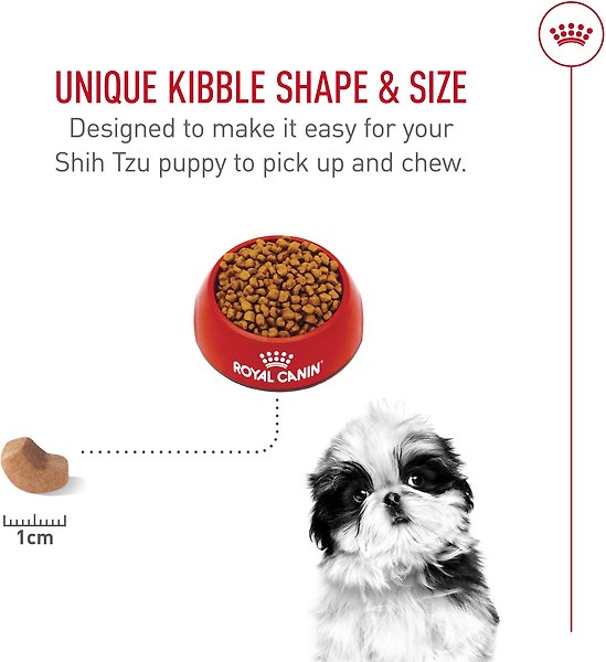 Show full view: Royal Canin Breed Health Nutrition Shih Tzu Puppy Dry Dog Food, 1.135-kg bag slide 4 of 9