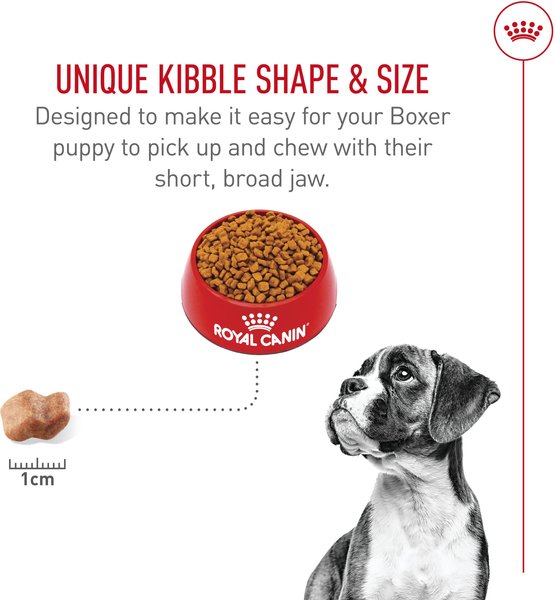 Show full view: Royal Canin Breed Health Nutrition Boxer Puppy Dry Dog Food, 13.62-kg bag slide 4 of 9