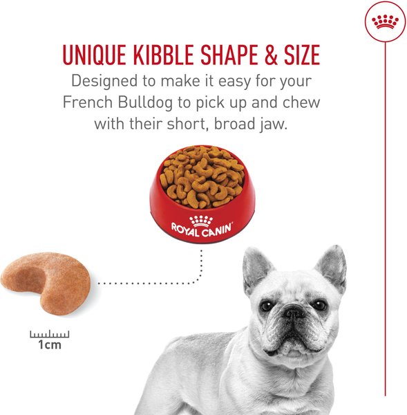 Show full view: Royal Canin Breed Health Nutrition French Bulldog Adult Dry Dog Food, 2.724-kg bag slide 4 of 10
