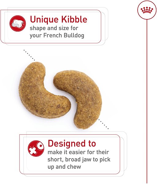 Show full view: Royal Canin Breed Health Nutrition French Bulldog Adult Dry Dog Food, 7.718-kg bag slide 3 of 10