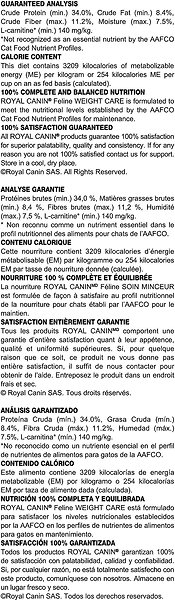 Show full view: Royal Canin Feline Care Nutrition Weight Care Adult Dry Cat Food, 6.356-kg bag slide 6 of 9