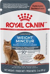 Royal Canin Feline Care Nutrition Weight Care Adult Chunks in Gravy Wet Cat Food, 85-g pouch, case of 12