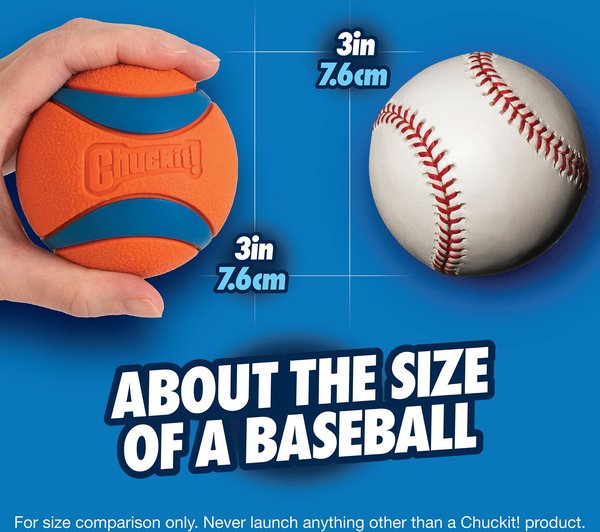 Show full view: Chuckit! Ultra Rubber Ball Tough Dog Toy, Large slide 4 of 7