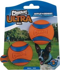 Chuckit! Ultra Rubber Ball Tough Dog Toy, 2 count, Small