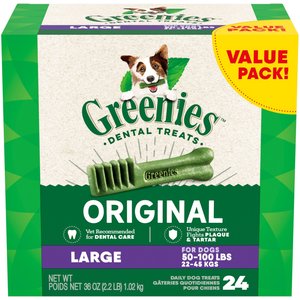 Greenies Original Large Adult Dental Dog Treats, 1.02-kg box