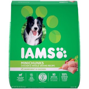 Iams Proactive Health Minichunks Chicken & Whole Grains Recipe Dry Dog Food, 13.6-kg bag