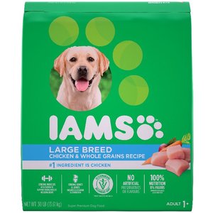 Iams Proactive Health Chicken & Whole Grains Recipe Adult Large Breed Dry Dog Food, 13.6-kg bag