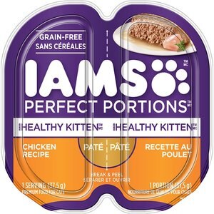IAMS Perfect Portions Adult Grain-Free Chicken Pate Wet Cat Food 