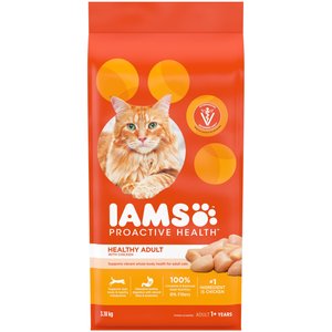 Iams Proactive Health Healthy Adult Chicken Dry Cat Food, 3.18-kg bag