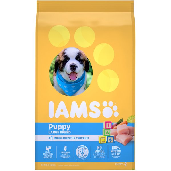 Iams Proactive Health Large Breed Puppy Chicken Whole Grains Recipe Dry Dog Food