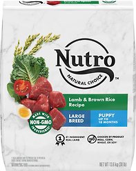 Nutro Natural Choice Large Breed Puppy Lamb & Brown Rice Recipe Dry Dog Food, 13.6-kg bag