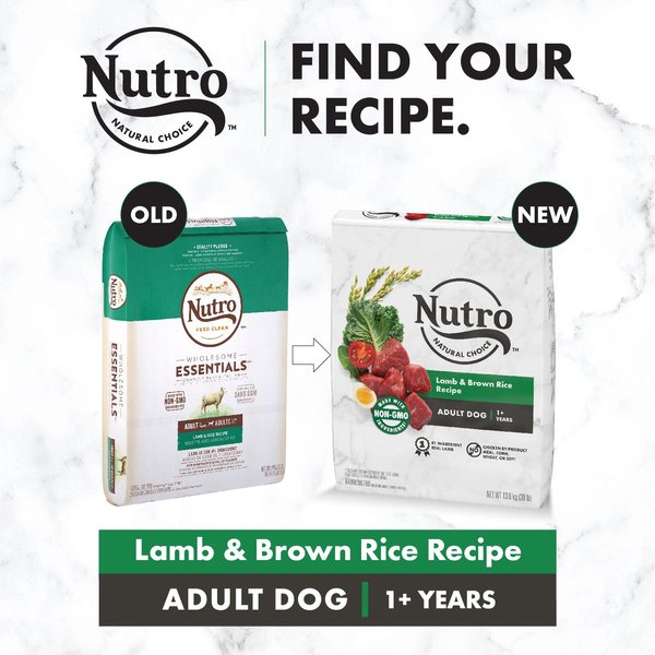 Show full view: Nutro Natural Choice Large Breed Puppy Lamb & Brown Rice Recipe Dry Dog Food, 13.6-kg bag slide 6 of 8
