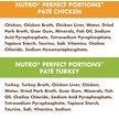 Show in main carousel: Nutro Perfect Portions Variety Pack Grain-Free Chicken & Turkey Pate Wet Cat Food, 75-g tray, case of 12 slide 5 of 7