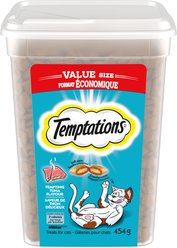 Temptations Tempting Tuna Flavour Crunchy Cat Treats, 454-g tub