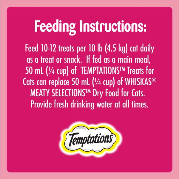 Show full view: Temptations Mix Ups Chicken, Beef & Turkey Flavour Cat Treats, 454-g tub slide 4 of 6
