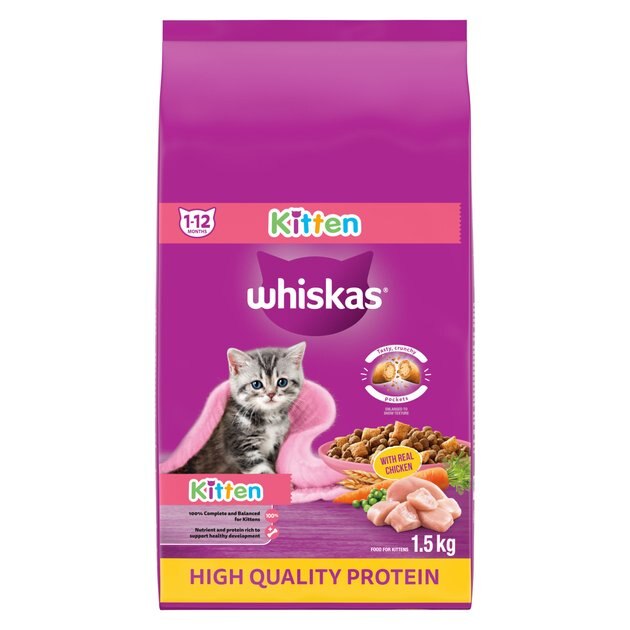 Whiskas 2025 kitten biscuits