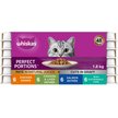 Show in main carousel: Whiskas Perfect Portions Variety Pack Chicken, Chicken & Liver, Salmon, & Tuna Entree Cuts in Gravy & Pate Wet Cat Food, 75-g tray, case of 24 slide 1 of 9