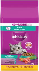 Whiskas Tuna Selections Natural Adult Dry Cat Food, 2-kg bag