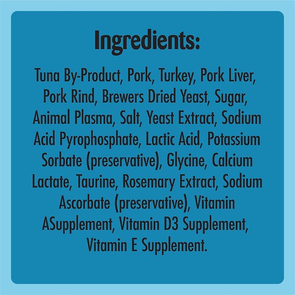 Show full view: Temptations Meaty Bites Tuna Flavour Cat Treats, 42.5-g pouch slide 10 of 13