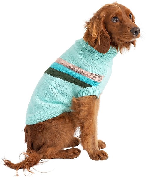 Show full view: GF Pet Alpine Dog & Cat Sweater, Light Aqua, Medium slide 3 of 8