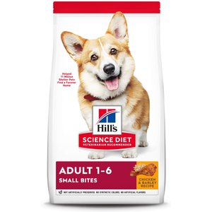 Hill's Science Diet Adult Small Bites Chicken & Barley Recipe Dry Dog Food, 2.26-kg bag