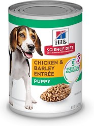 Hill's Science Diet Puppy Chicken & Barley Entree Canned Dog Food, 370-g can, case of 12