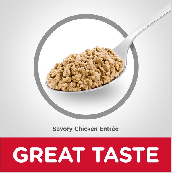 Show full view: Hill's Science Diet Adult Indoor Savory Chicken Entree Canned Cat Food, 156-g, case of 24 slide 4 of 10