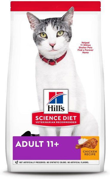 HILL S SCIENCE DIET Adult 11 Chicken Recipe Dry Cat Food 1.58 kg