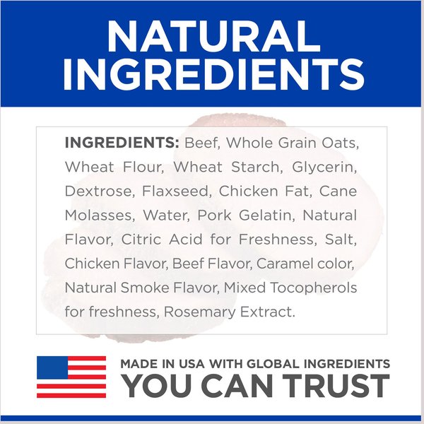 Show full view: Hill's Science Diet Natural Jerky Strips with Real Beef Dog Treats, 200-g bag slide 4 of 8