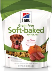 Hill's Science Diet Grain-Free Soft-Baked Naturals with Duck & Pumpkin Dog Treats, 227-g bag