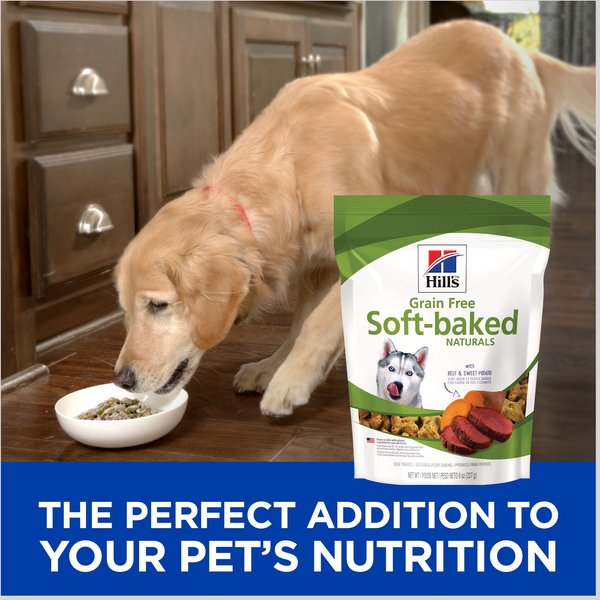 Show full view: Hill's Science Diet Grain-Free Soft-Baked Naturals with Beef & Sweet Potatoes Dog Treats, 227-g bag slide 3 of 8