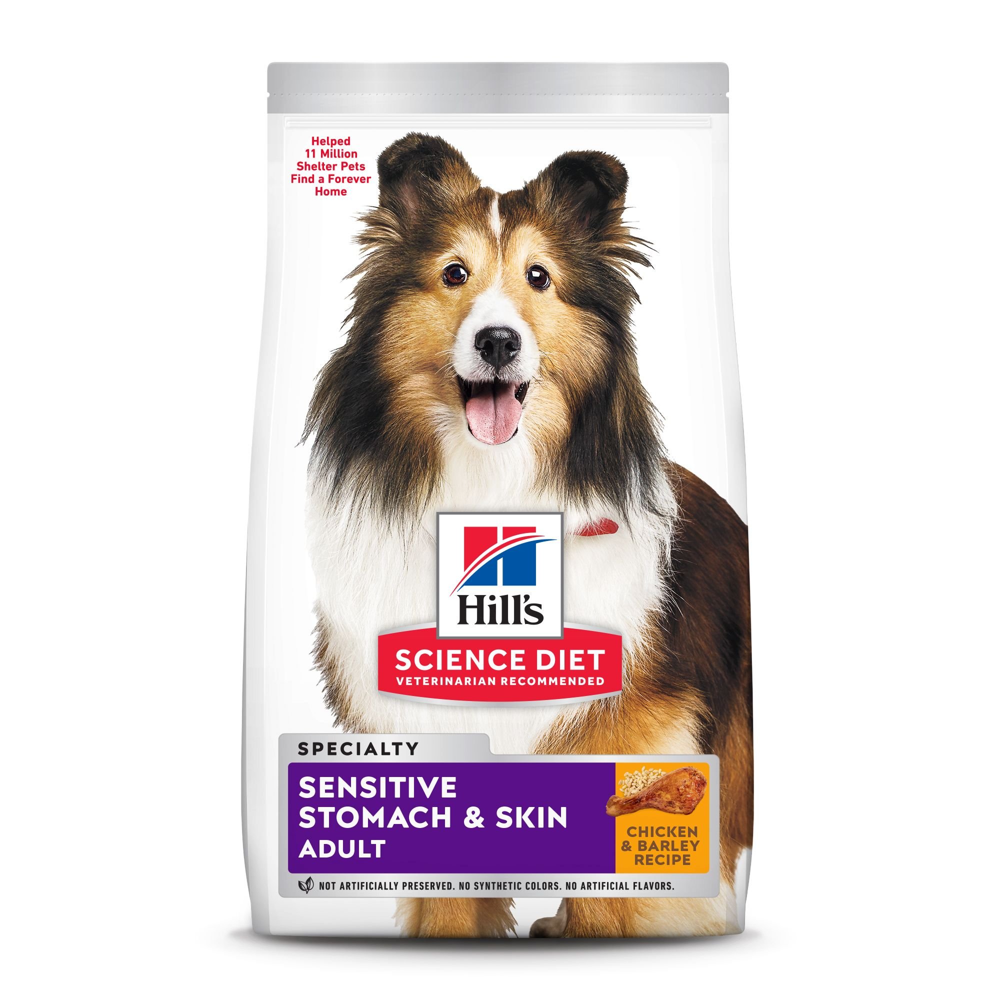 Hill's Science Diet Adult Sensitive Stomach & Sensitive Skin Chicken Recipe Dry Dog Food, 1.81-kg bag