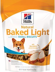 Hill's Science Diet Natural Baked Light Biscuits with Real Chicken Dog Treats, Small