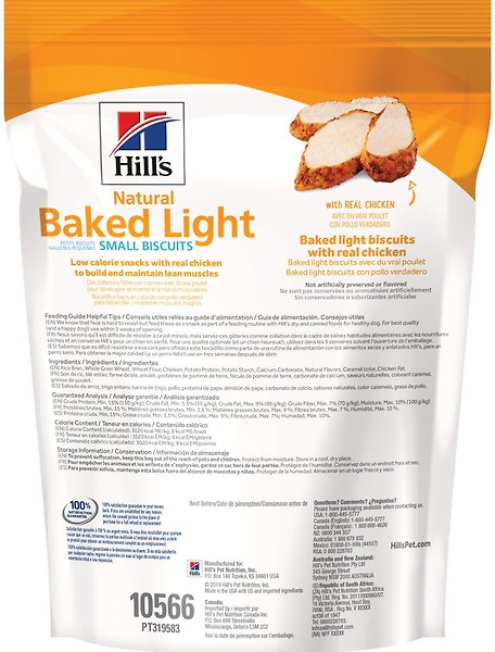Show full view: Hill's Science Diet Natural Baked Light Biscuits with Real Chicken Dog Treats, Small slide 3 of 8