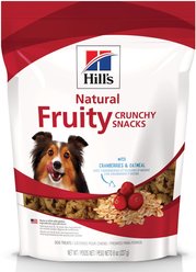 Hill's Science Diet Natural Fruity Snacks with Cranberries & Oatmeal Crunchy Dog Treats, 227-g bag