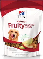 Hill's Science Diet Natural Fruity Snacks with Apples & Oatmeal Crunchy Dog Treats, 227-g bag