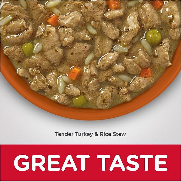 Show full view: Hill's Science Diet Adult Sensitive Stomach & Sensitive Skin Tender Turkey & Rice Stew Canned Dog Food, 354-g can, case of 12 slide 3 of 8