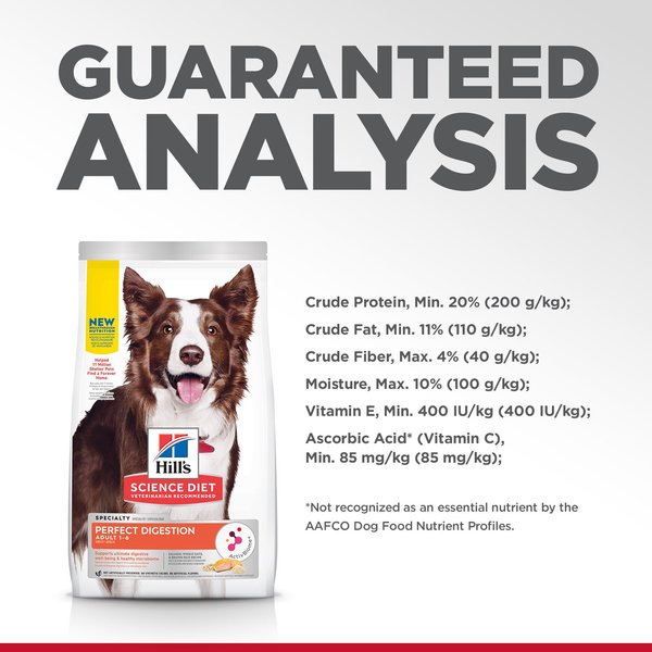 Show full view: Hill's Science Diet Adult Perfect Digestion Salmon Dry Dog Food, 5.44-kg bag slide 6 of 9