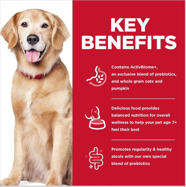 Show full view: Hill's Science Diet Adult 7+ Perfect Digestion Chicken Dry Dog Food, 9.98-kg bag slide 4 of 9