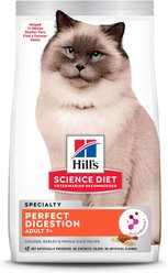 Hill's Science Diet Adult 7+ Perfect Digestion Chicken Dry Cat Food, 1.58-kg bag
