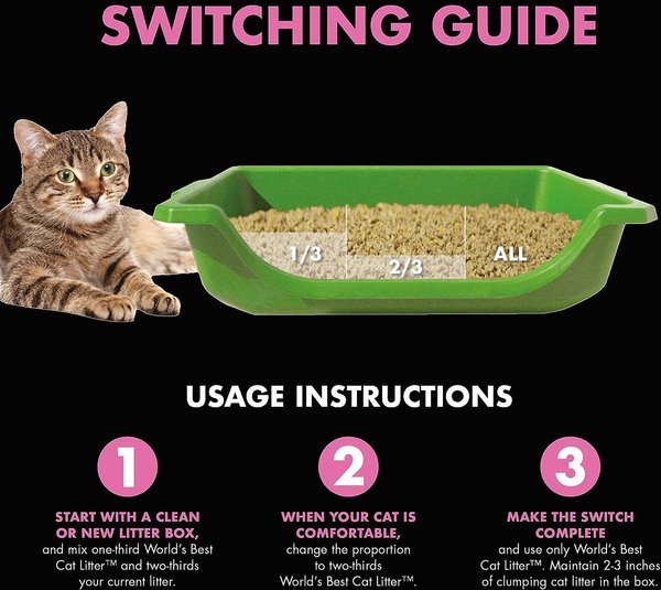 Show full view: World's Best Advanced Picky Cat Formula Corn Cat Litter, 10.89-kg bag slide 5 of 7