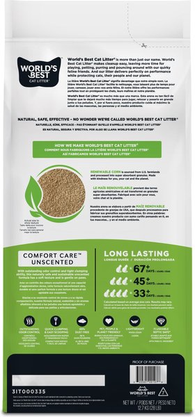 Show full view: World's Best Cat Original Clumping Corn Cat Litter, 12.7-kg bag slide 3 of 7