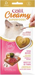 Catit Creamy Superfood Tuna Recipe with Coconut & Wakame Lickable Cat Treats, 10-g tube, pack of 4