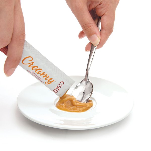 Show full view: Catit Creamy Tuna Recipe Lickable Cat Treats, 15-g tube, case of 12 slide 3 of 5