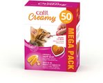 Catit Creamy Chicken & Shrimp Lickable Cat Treats, 15-g tube, case of 50